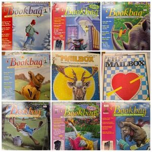 The Mailbox Bookbag The Teacher's Idea Magazine for Childrens LIt. lot of 9